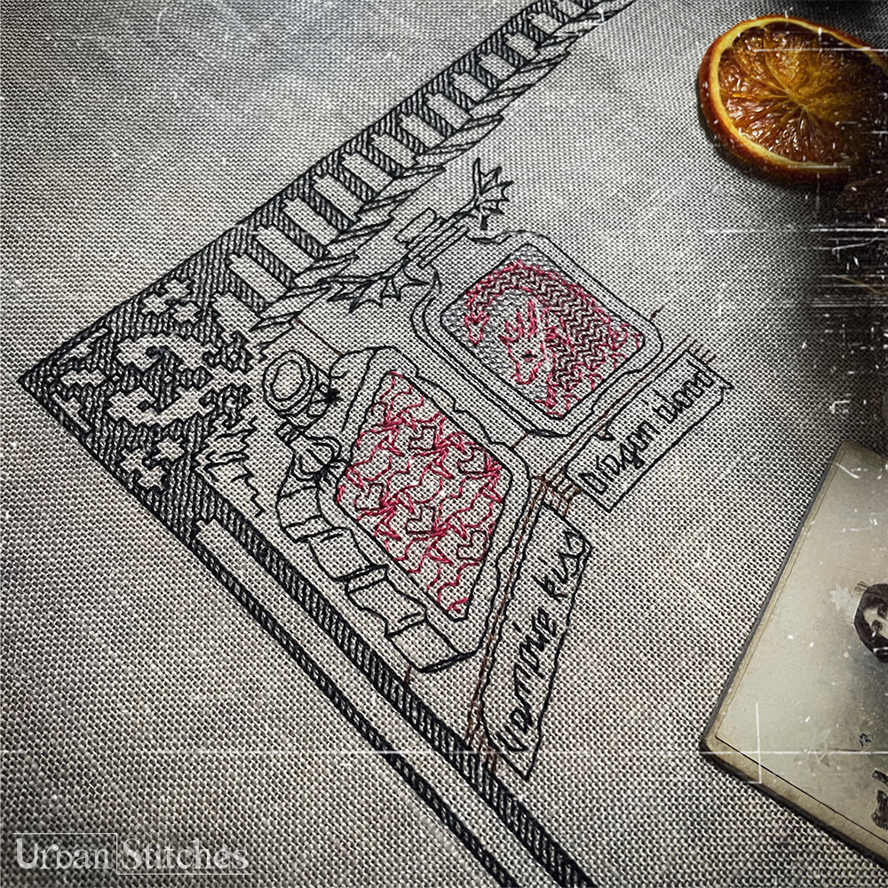 The Moonlit Market Blackwork Stitchalong