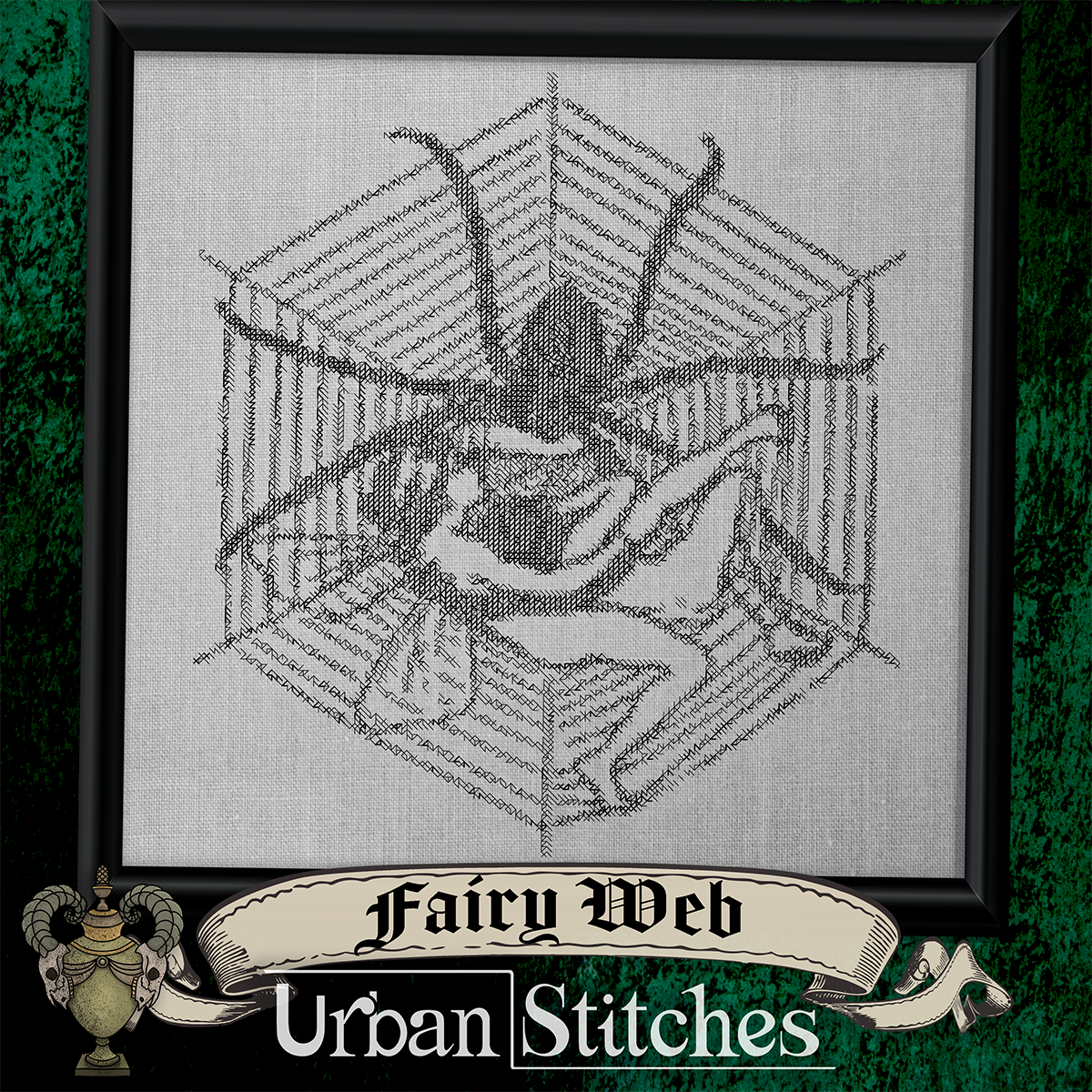 Fairy Web Blackwork