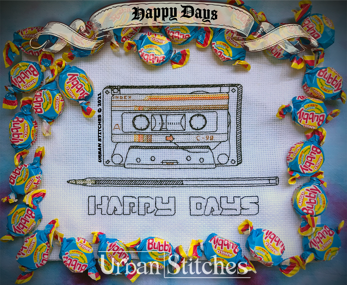 Happy Days 80's Tape Blackwork