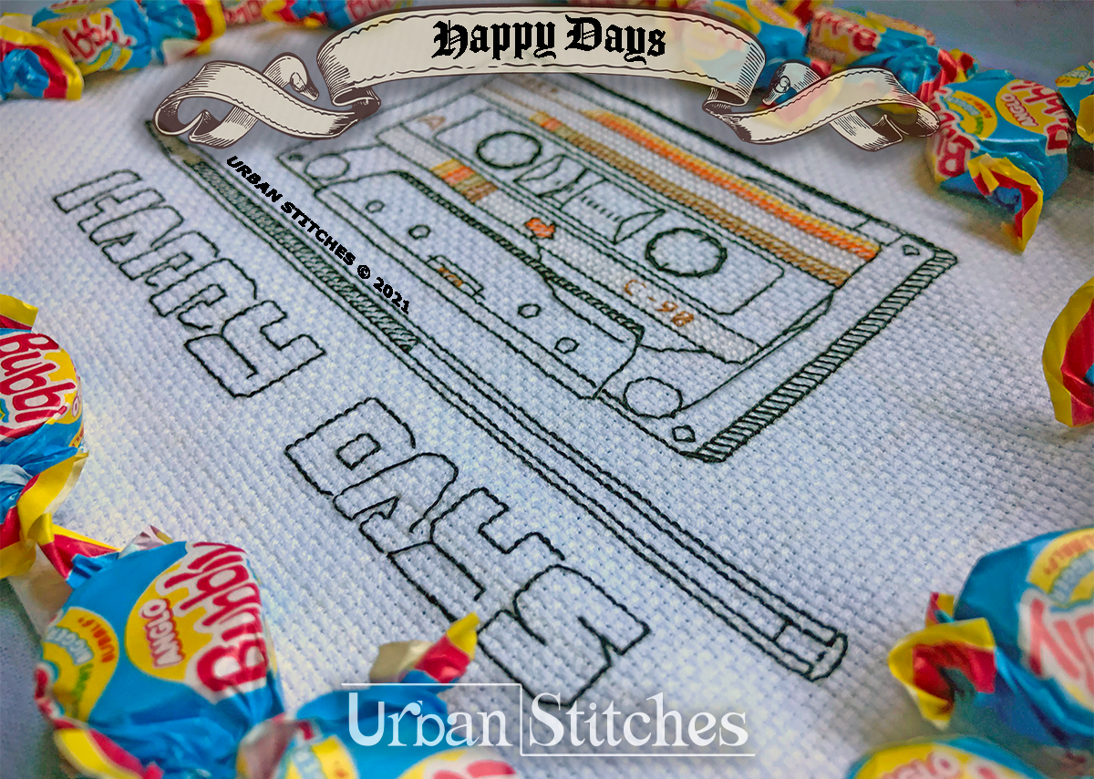 Happy Days 80's Tape Blackwork