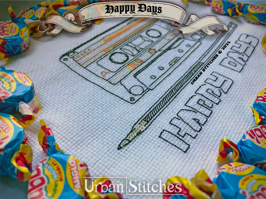 Happy Days 80's Tape Blackwork