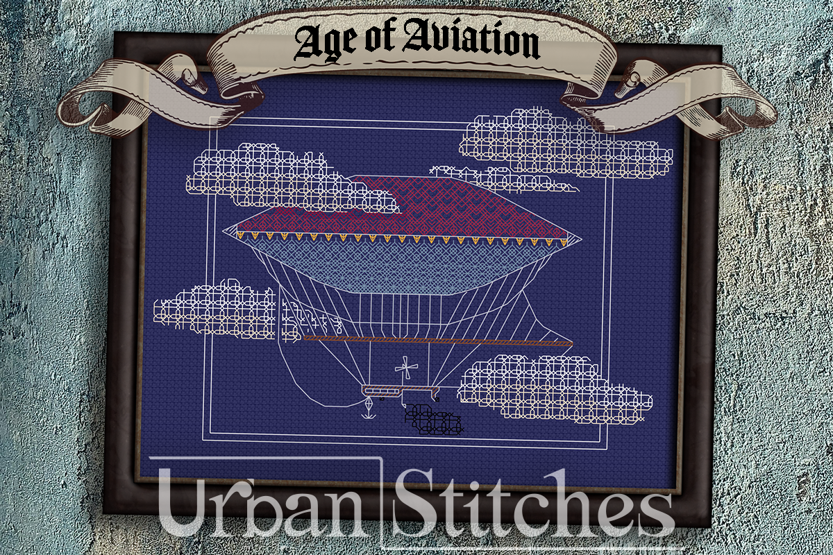 Age of Aviation Victorian Zeppelin Blackwork