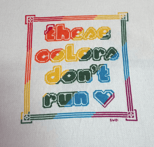 Gay Pride Flag LGBT Cross Stitch