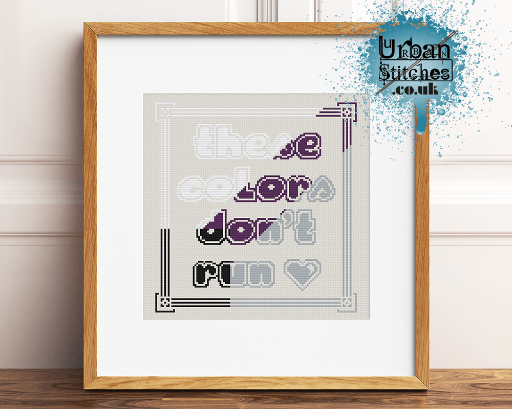 Demisexual Pride Flag LGBT Cross stitch