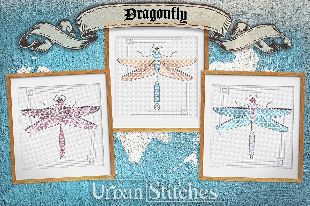 Collection of 6 insect blackwork series