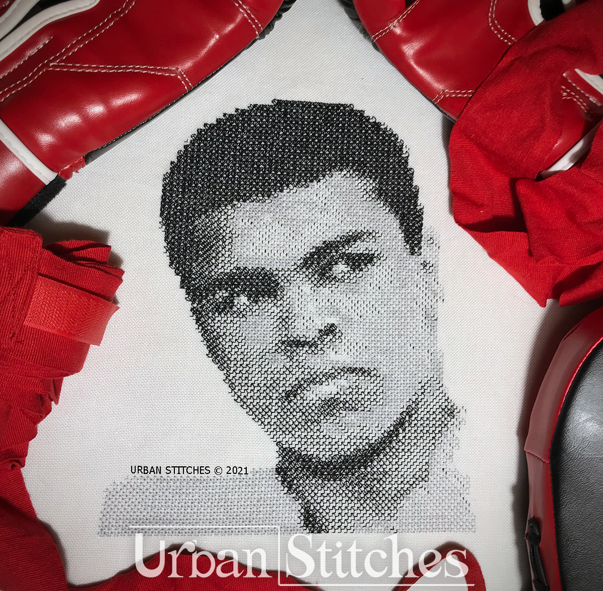 Custom Photorealistic Blackwork Pattern