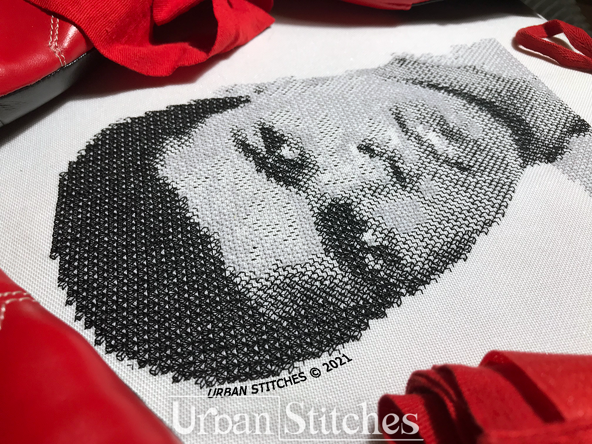 Custom Photorealistic Blackwork Pattern