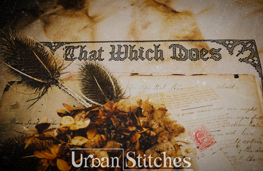 That Which Does Not Kill Us - Urban Stitches (stitch along) SAL - blackwork embroidery toxic plants Victorian gothic