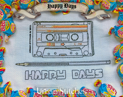 Happy Days 80's Tape Blackwork