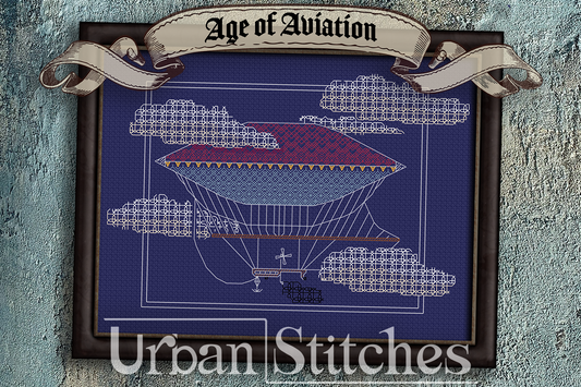 Age of Aviation Victorian Zeppelin Blackwork