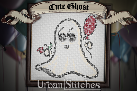 Cute Ghost Blackwork