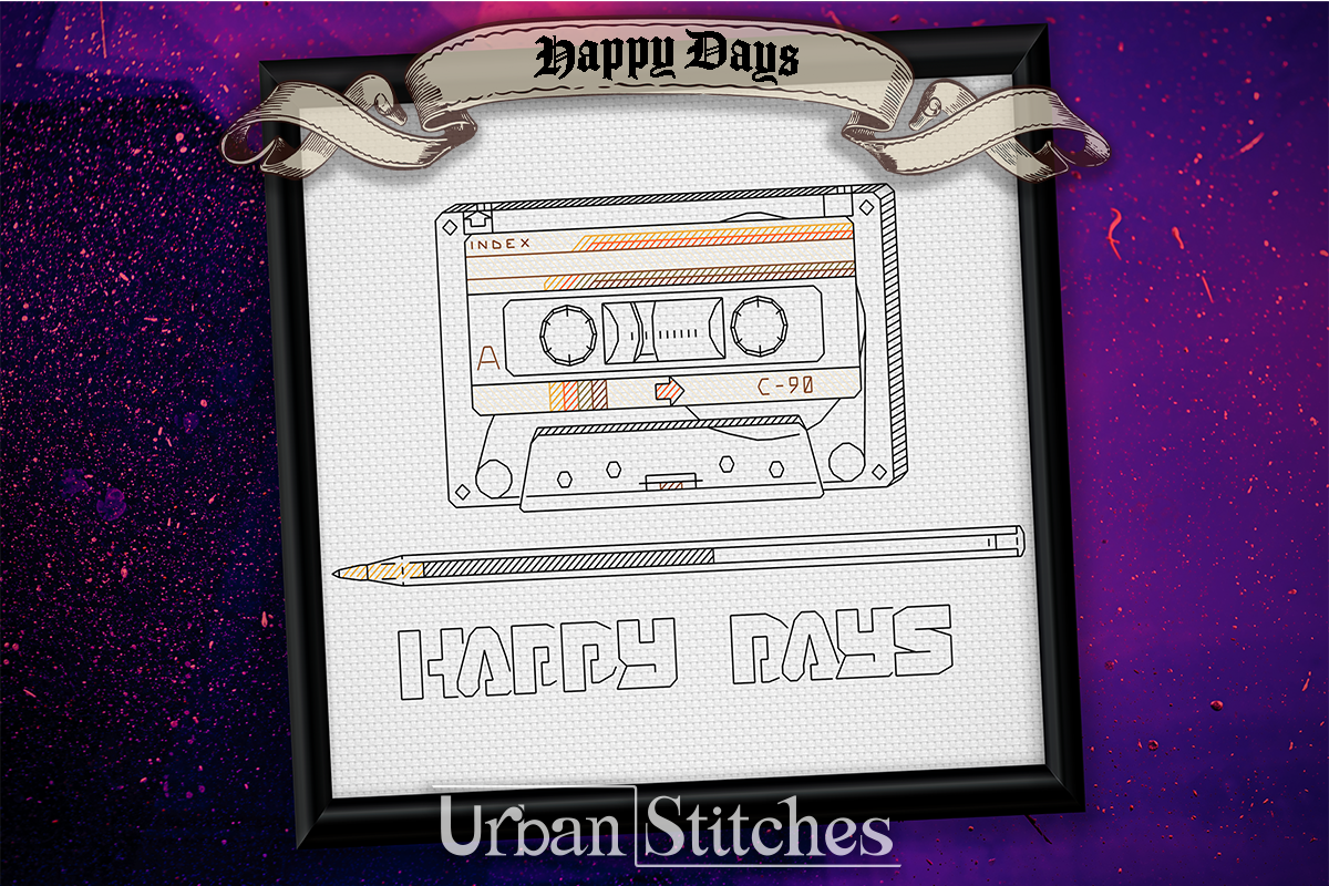 Happy Days 80's Tape Blackwork