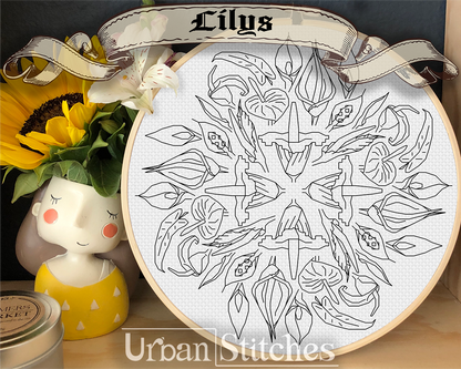 Lily's Blackwork Mandala/Snowflake