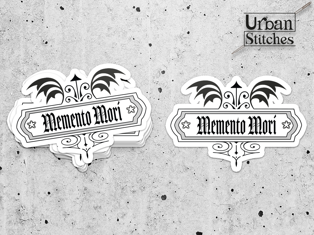 Memento Mori - logo sticker