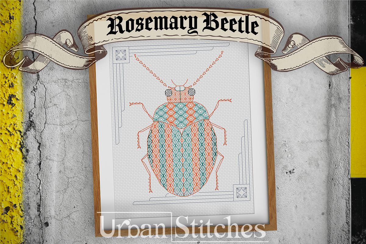 Rosemary Beetle Blackwork