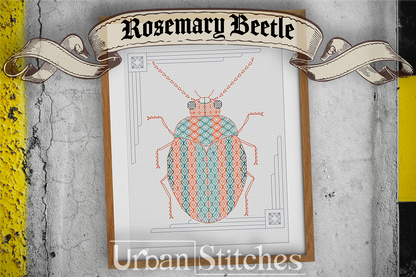 Rosemary Beetle Blackwork
